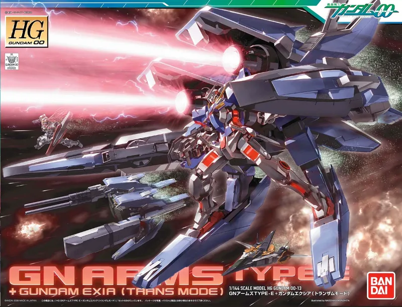 HG00 GN Arms Type E + Gundam Exia (Trans-Am Mode) box