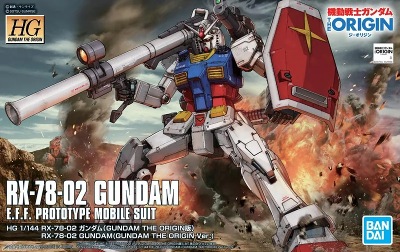 RX-78-02 Gundam (Gundam The Origin Ver.) box
