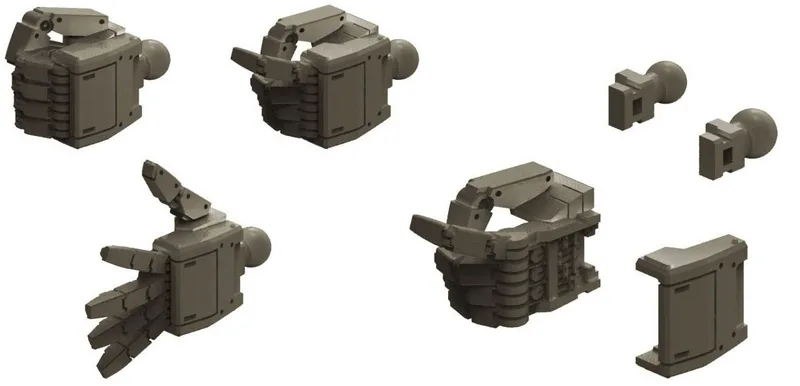 Bphd MS Hand 01 (1/144/Federation/Mechanic Color)